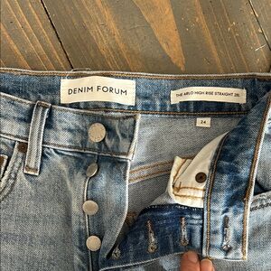 Denim Forum Light Blue High Rise Jeans